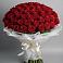 Букет 101 Красная роза Блэк Мэджик в Иланском