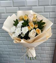 Букет цветов из:  Розы и Хризантемы в Иланском