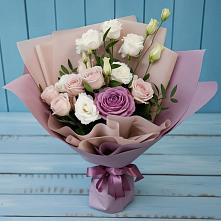 Букет цветов из:  Розы и Лизиантусы #REPLACE_PRED# Иланском