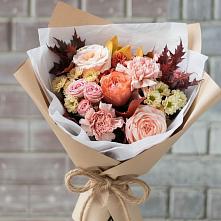 Букет цветов из:  Гвоздики, Хризантемы и Розы в Иланском