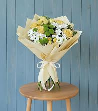 Букет цветов из:  Хризантемы и Розы в Иланском