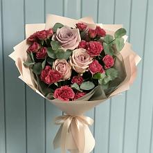 Букет цветов из:  Гвоздики и Розы в Иланском