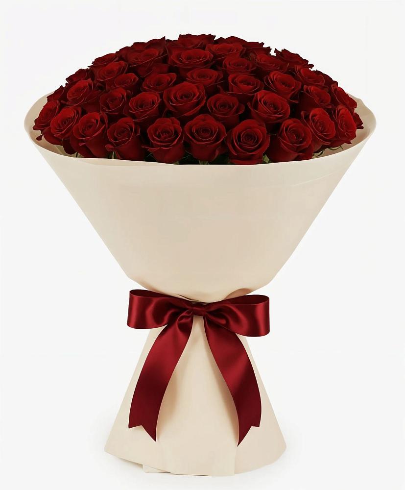 Букет 101 Бордовая роза Блэк Бакарра в Иланском