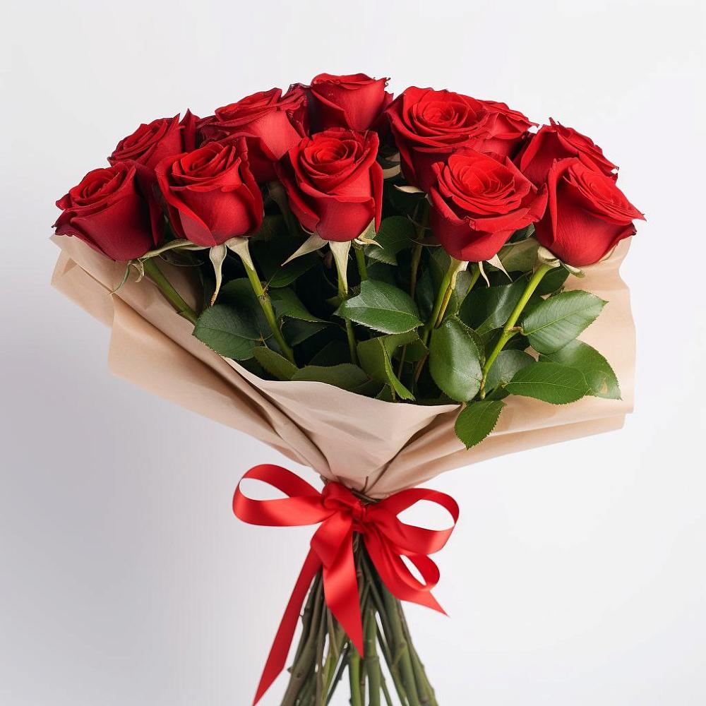 Букет 11 Красных роз Эдлесс Лав в Иланском