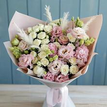 Букет цветов из:  Альстромерии и Розы в Иланском